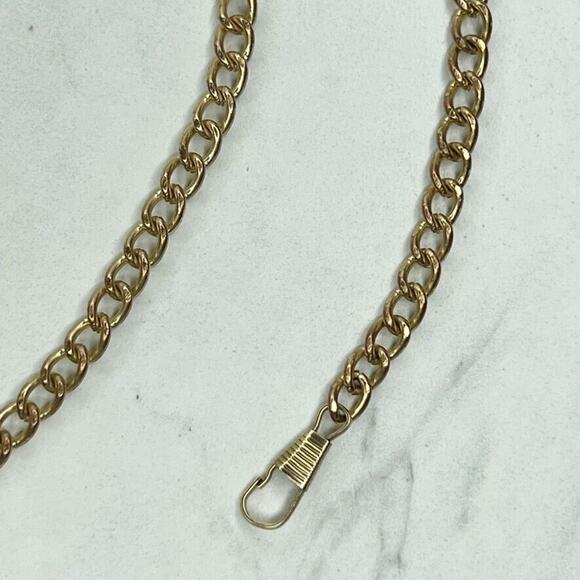Gold Tone Skinny Chain Link Purse Handbag Replacement Strap ✨ - Picture 2 of 10